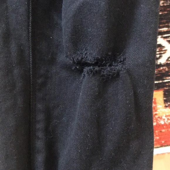 Hudson Black Distressed Skinny Jeans - Picture 4 of 5